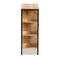 Baxton Studio Vander Contemporary Oak Brown Finished Wood and Black Metal 1-Door Shoe Storage Cabinet 189-11751-ZORO - alternate 2
